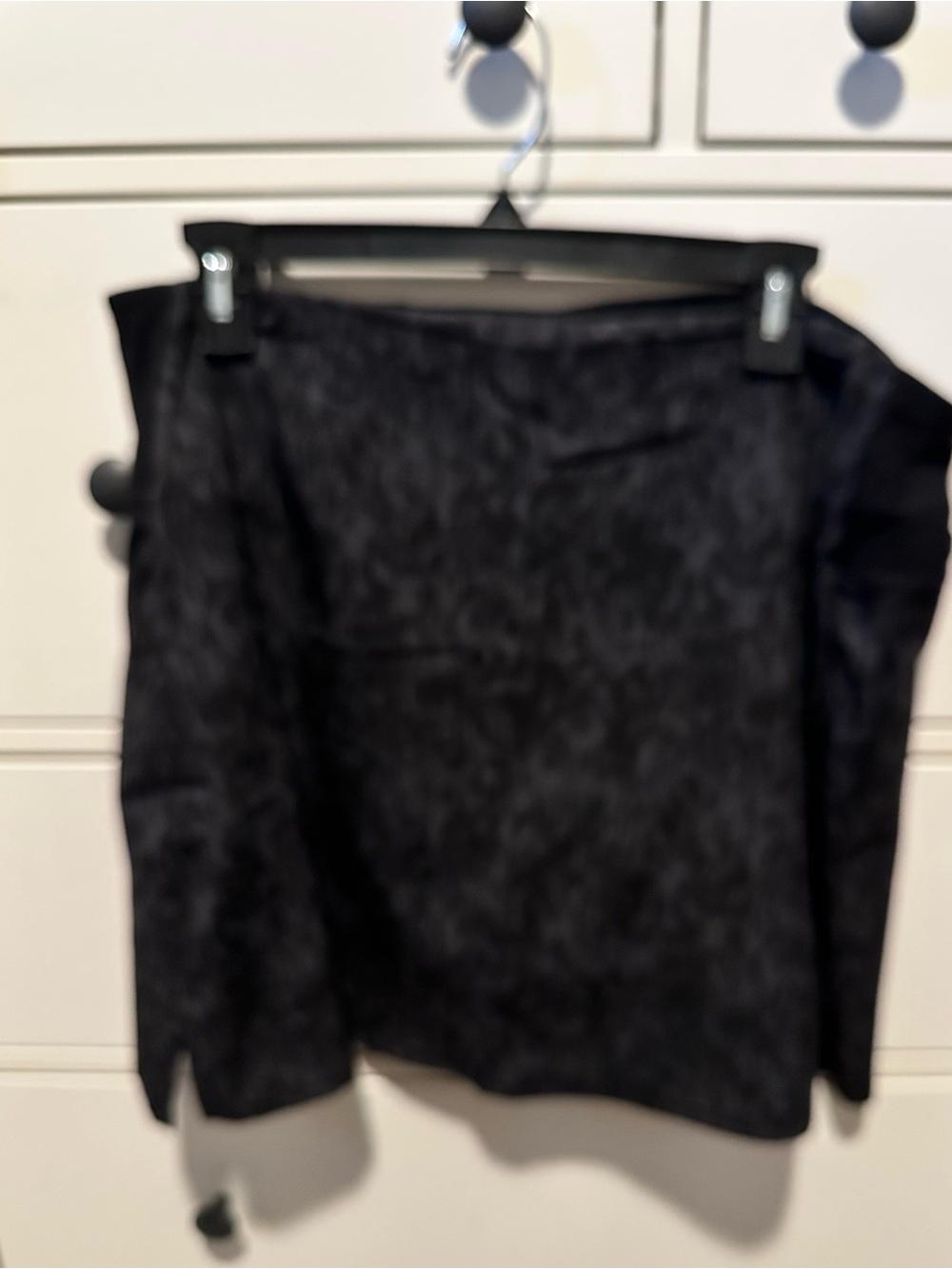 Eton Black Skort with Subtle Texture